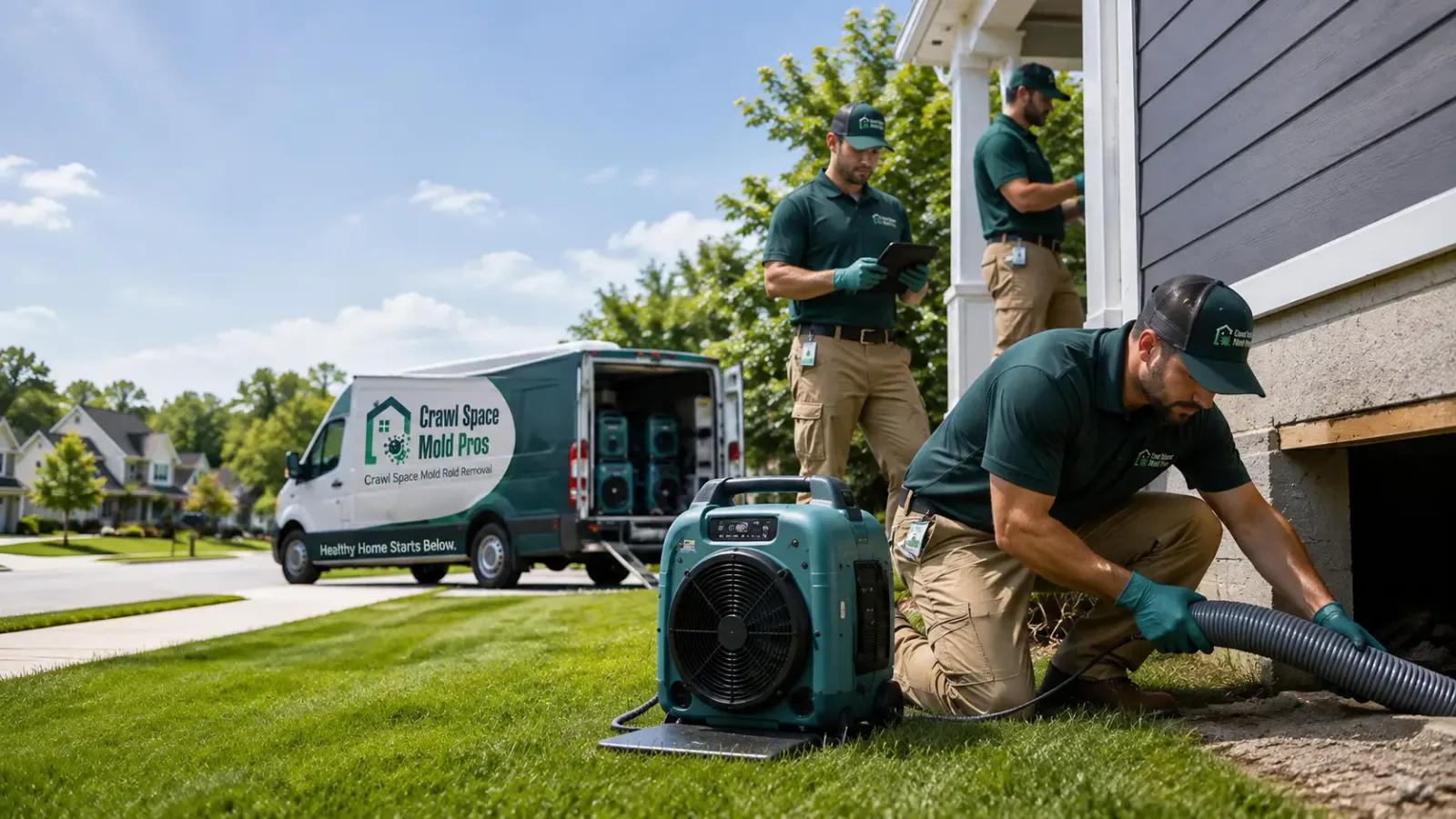 Crawl Space Mold Removal in Uxbridge, MA